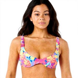 RIP CURL Bikini Top Balconette D-DD Multicolor Donna