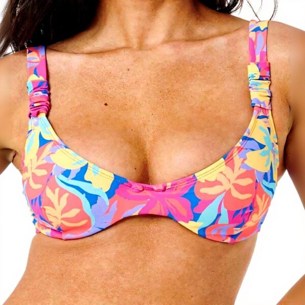 RIP CURL Bikini Top Balconette D-DD Multicolor Donna