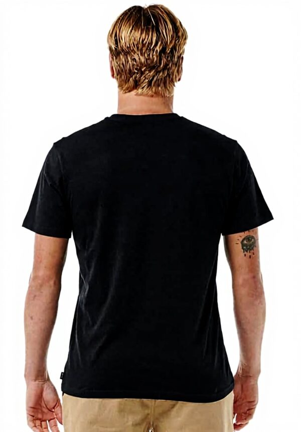 Rip Curl T-shirt Uomo Nero Horizon Front Print L