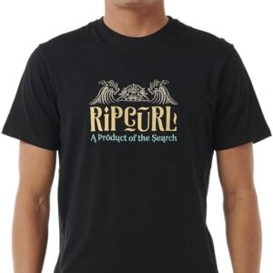 Rip Curl T-shirt Uomo Nero Horizon Front Print L-0