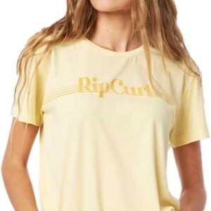 Maglietta Rip Curl Donna Re-Entry W T-shirt sportiva Giallo-0