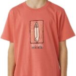 Maglietta Uomo Rip Curl Lost Island Arancione T-shirt-0