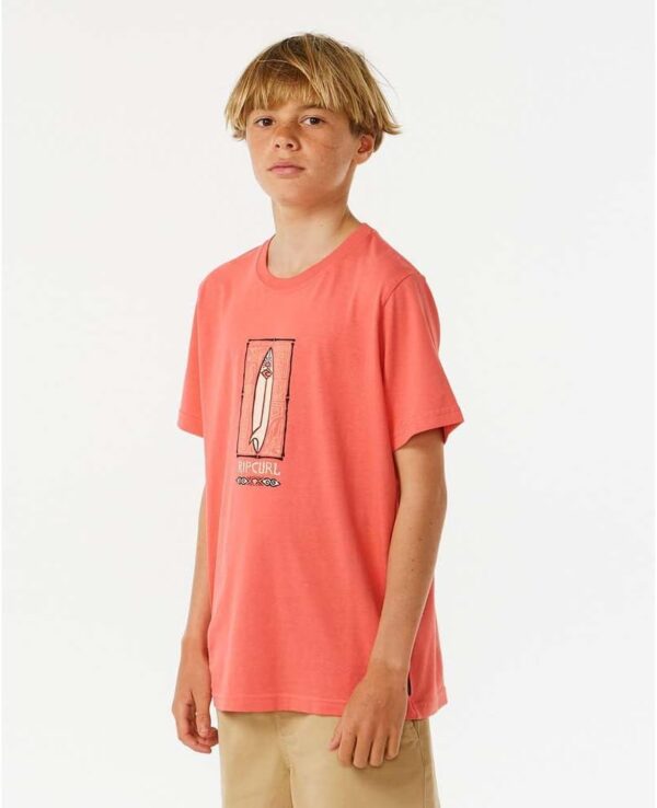 Maglietta Uomo Rip Curl Lost Island Arancione T-shirt-2