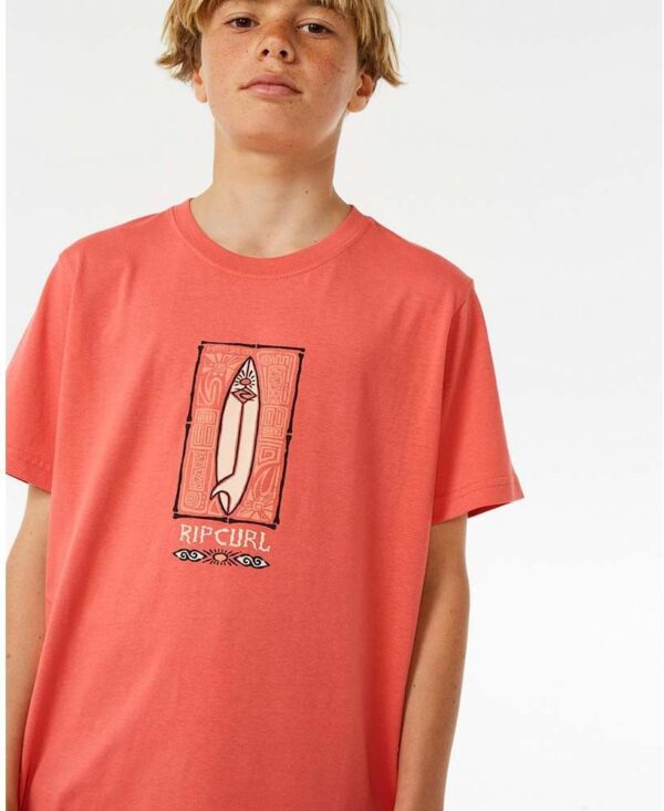 Maglietta Uomo Rip Curl Lost Island Arancione T-shirt-3