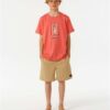 Maglietta Uomo Rip Curl Lost Island Arancione T-shirt-4