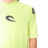 Rip Curl Maglietta Rash Guard Bambini UPF 50 Verde Lime