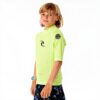 Rip Curl Maglietta Rash Guard Bambini UPF 50 Verde Lime