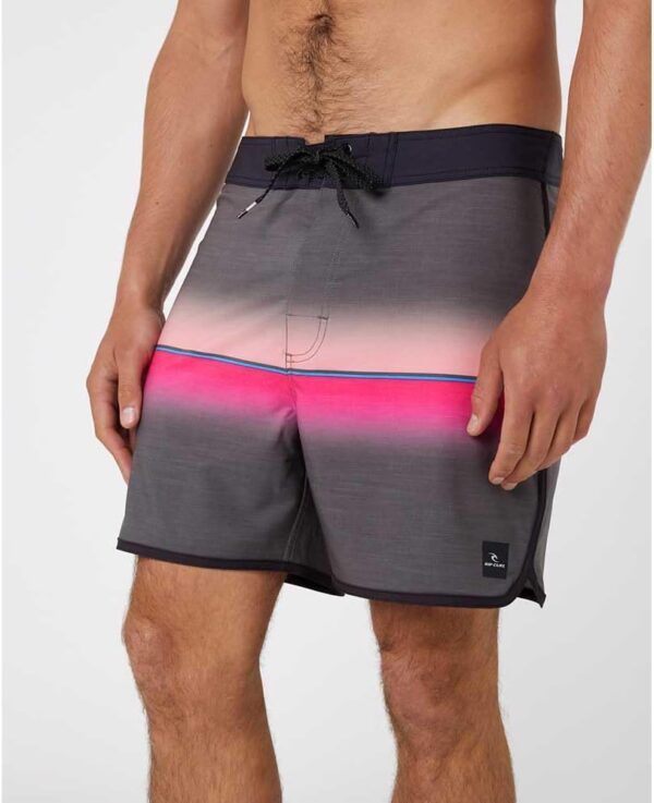 Pantaloncini da bagno RIP CURL uomo tessuto liscio nero rosa-2