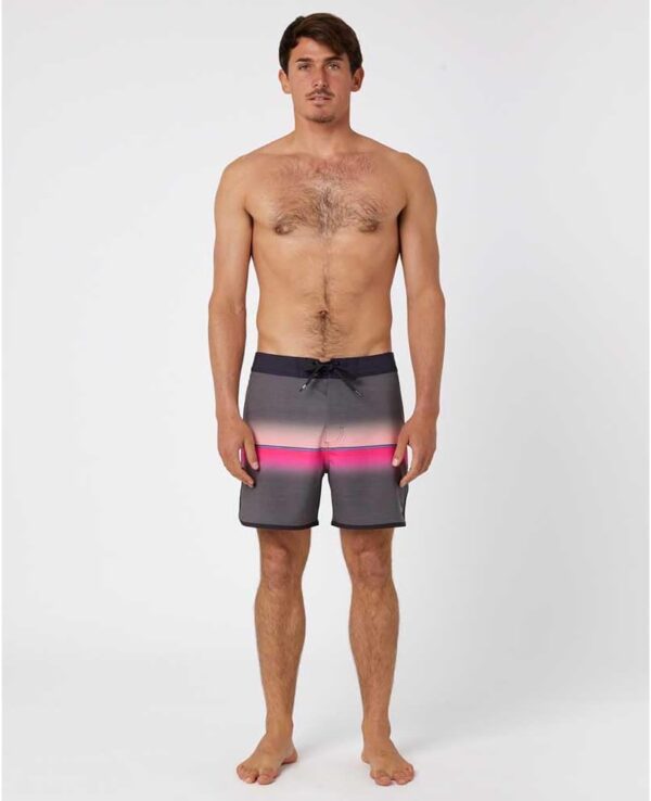 Pantaloncini da bagno uomo RIP CURL nero rosa blu liscio-5