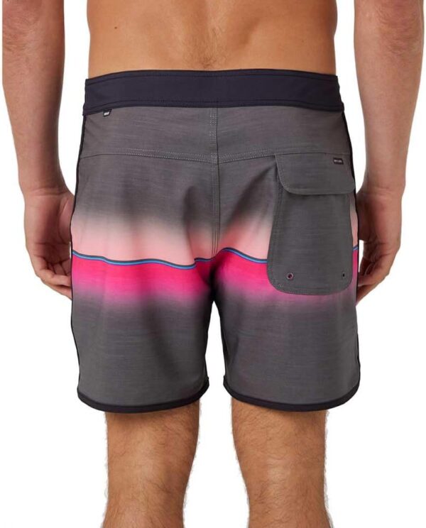 Pantaloncini da bagno RIP CURL uomo tessuto liscio nero rosa-1