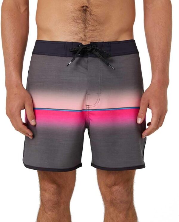 Pantaloncini da bagno RIP CURL uomo tessuto liscio nero rosa-0