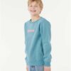 RIP CURL Felpa Unisex Bambini Tropic Daze Storm Blue-2