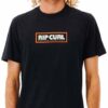 T-shirt Uomo Rip Curl 100% Cotone Bio Stampa Nero-0