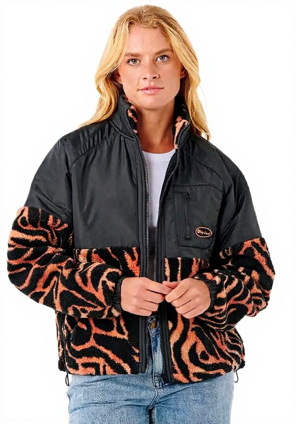 Polar Fleece Rip Curl Donna Keepsakes Anti-Series Nero M