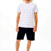 T-shirt Uomo RIP CURL Manica Corta Strisce Design