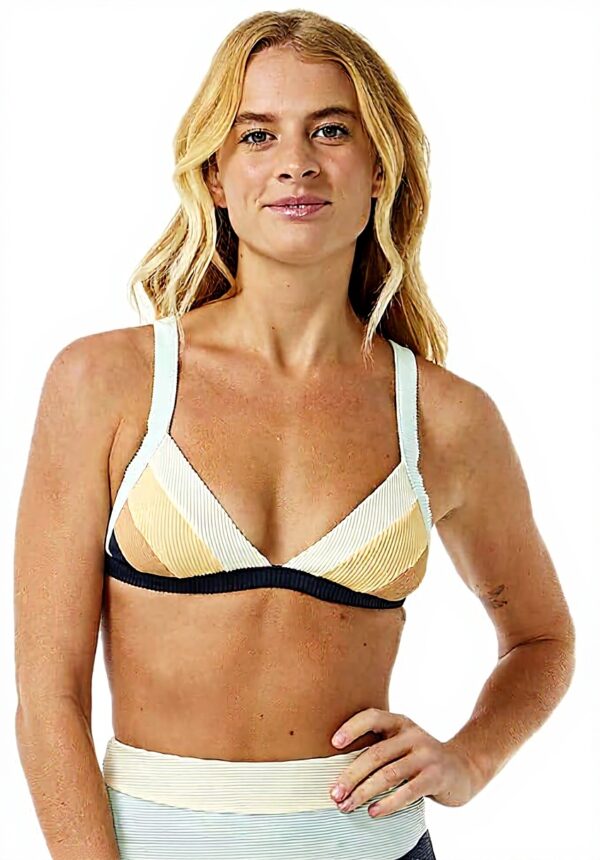 Bikini a triangolo Rip Curl Block Party regolabile imbottito