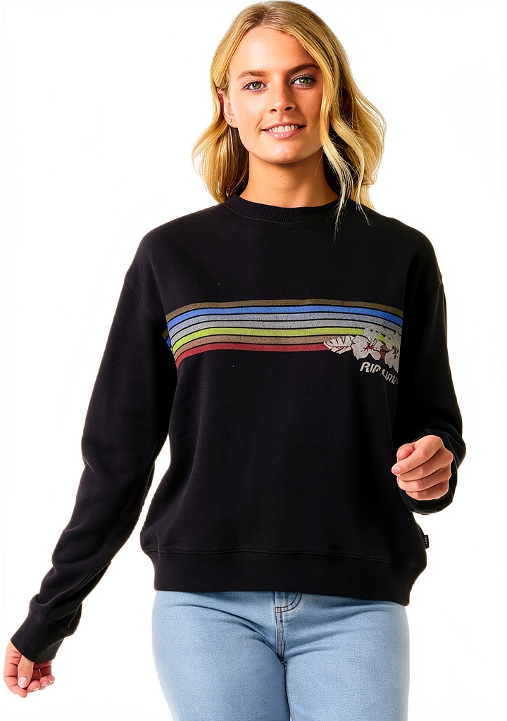 Maglietta Rip Curl donna in Nero Slavato su sfondo neutro