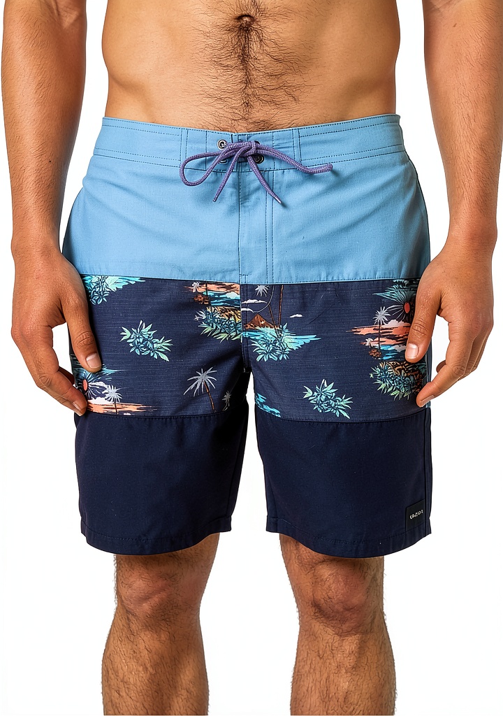 Maglietta Rip Curl uomo in materiale sintetico blu su sfondo neutro