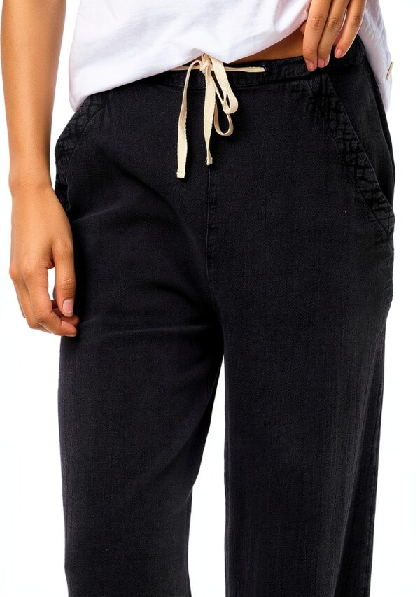 Pantaloni donna Rip Curl cotone morbido vita elasticizzata-1