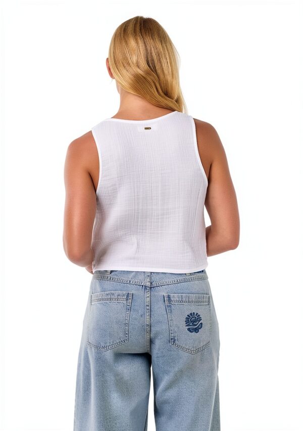 Camicia Donna Rip Curl Cotone Garza Chiusura Bottoni-1