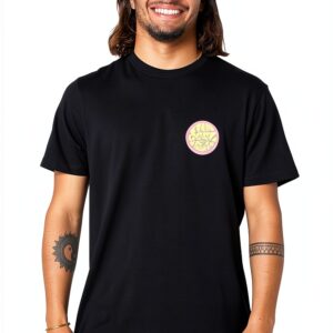 T-shirt RIP CURL surf cotone colori vintage uomo moda-0