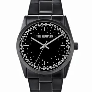 Orologio Silver Drops Black RED LUXURY Svizzera-0